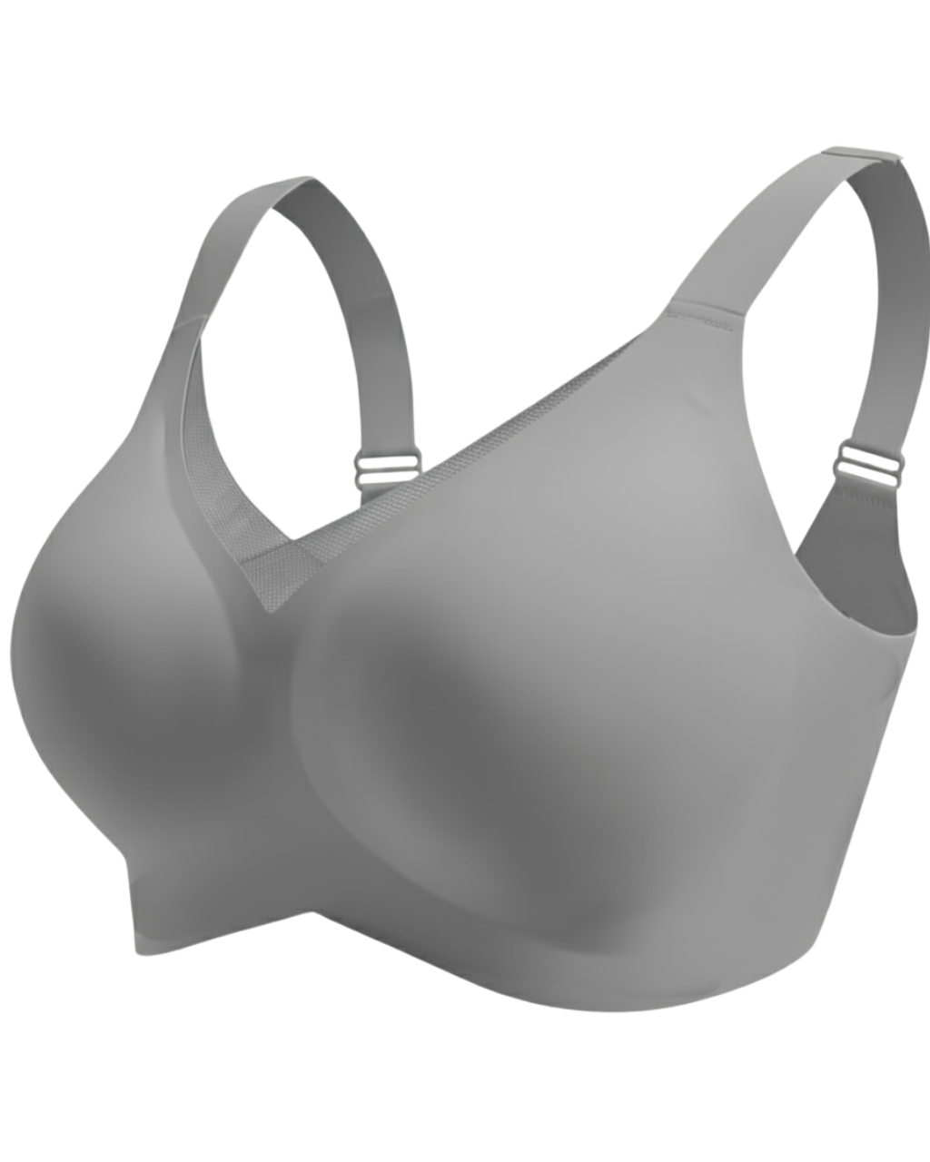 Sutiã SoftGel Crossover Ultra Confortável com Bojo Removível Decote em Tule