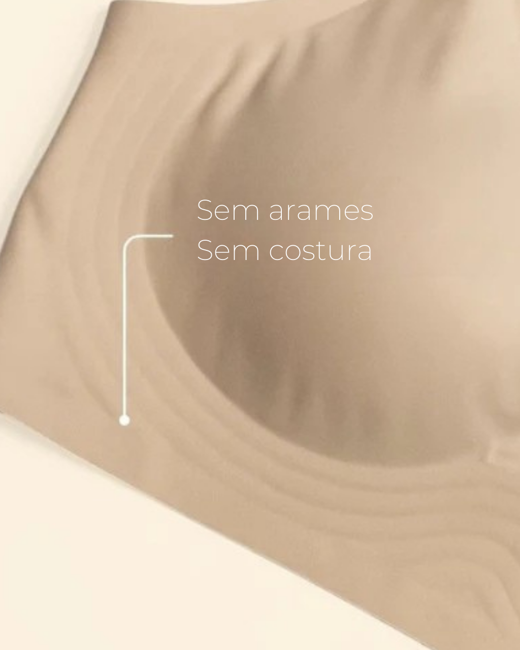 Sutiã SoftGel Crossover Ultra Confortável com Bojo Removível Decote em Tule