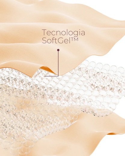 Sutiã SoftGel Crossover Ultra Confortável com Bojo Removível Decote em Tule