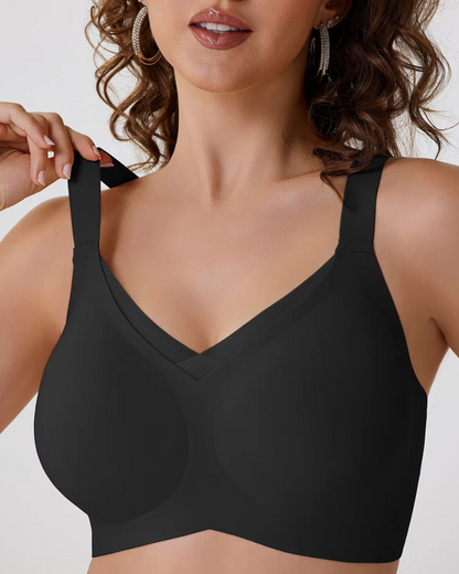 Sutiã SoftGel Crossover Ultra Confortável com Bojo Removível Decote em Tule