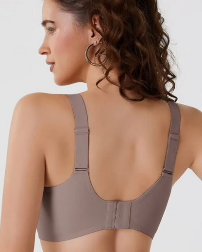 Sutiã SoftGel Crossover Ultra Confortável com Bojo Removível Decote em Tule