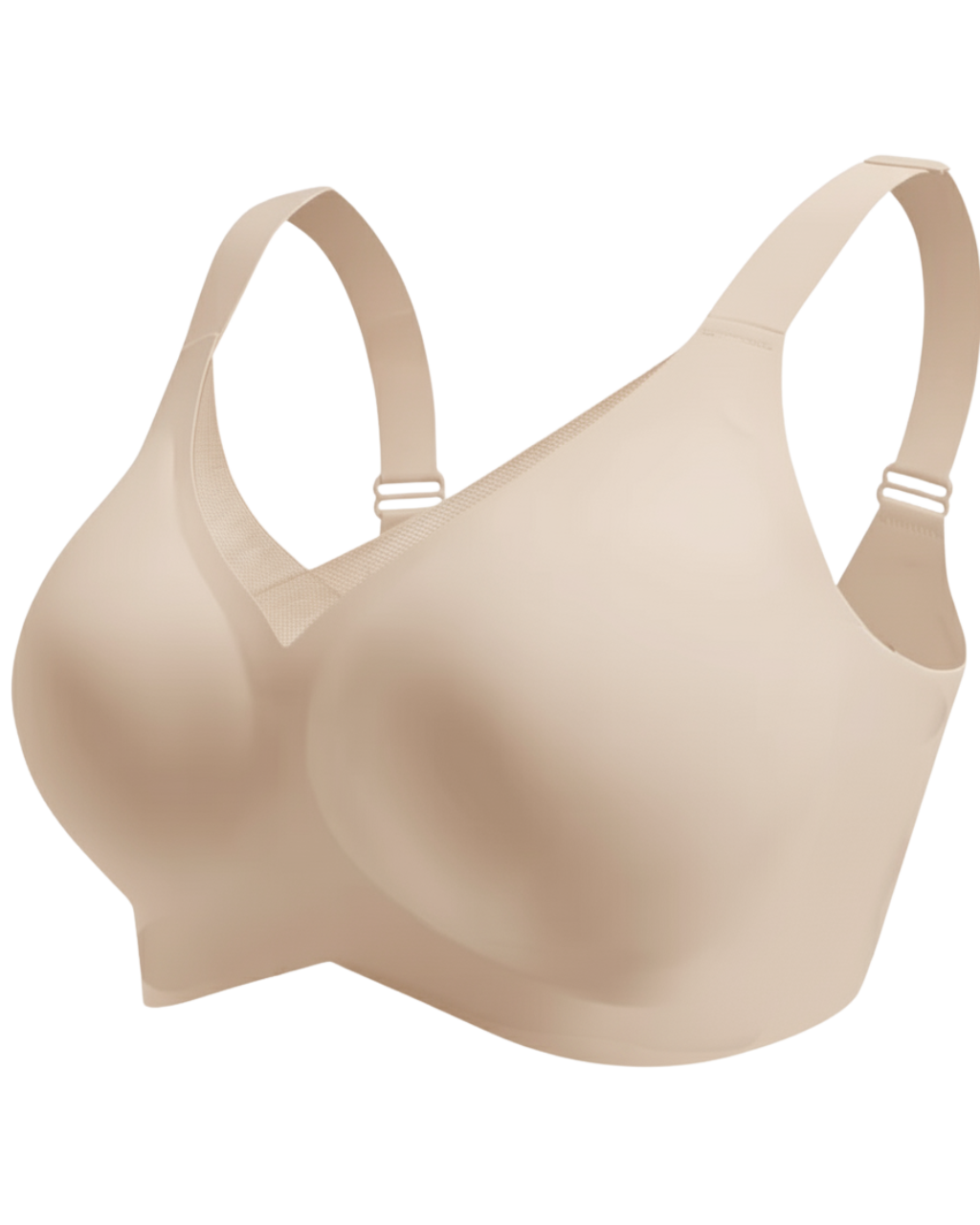 Sutiã SoftGel Crossover Ultra Confortável com Bojo Removível Decote em Tule