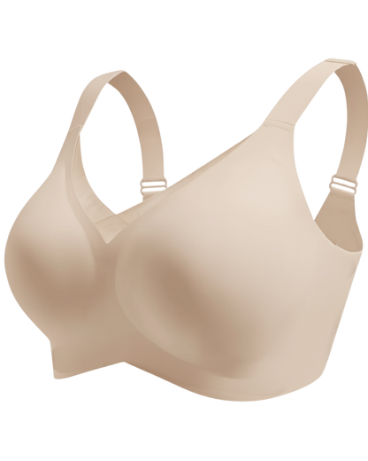 Sutiã SoftGel Crossover Ultra Confortável com Bojo Removível Decote em Tule