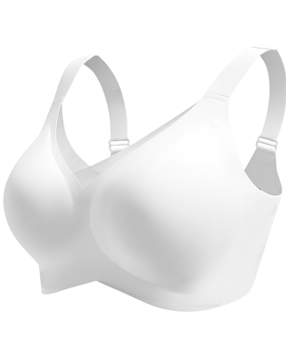 Sutiã SoftGel Crossover Ultra Confortável com Bojo Removível Decote em Tule