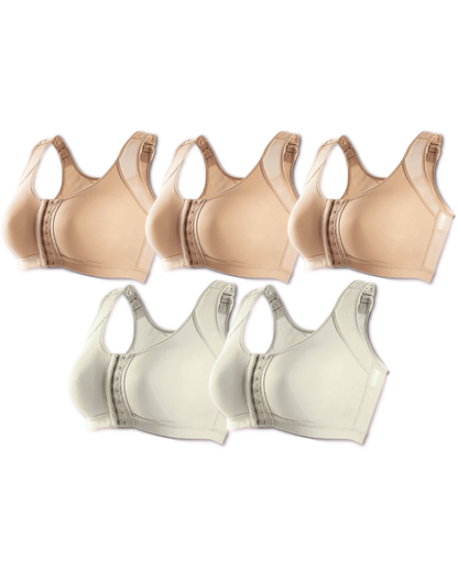 Kit 5 unidades Sutiã UltraSupport Sustentação Extrema Sem Bojo