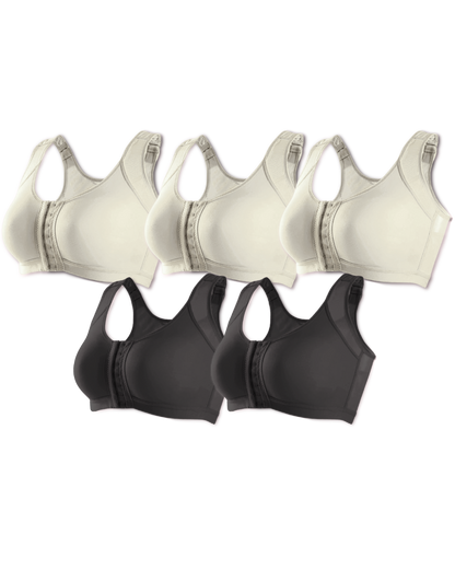 Kit 5 unidades Sutiã UltraSupport Sustentação Extrema Sem Bojo