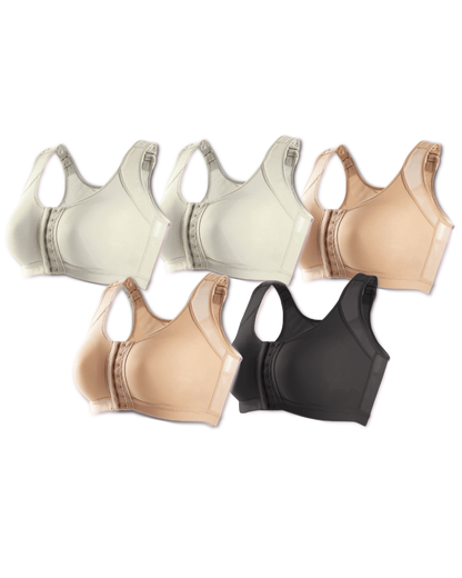 Kit 5 unidades Sutiã UltraSupport Sustentação Extrema Sem Bojo