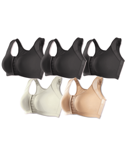 Kit 5 unidades Sutiã UltraSupport Sustentação Extrema Sem Bojo