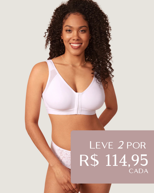 Kit 2 unidades Sutiã UltraSupport Com Corretor Postural Sem Bojo