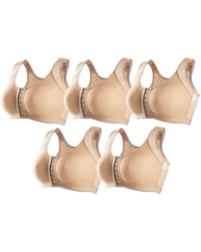 Kit 5 unidades Sutiã UltraSupport Sustentação Extrema Sem Bojo