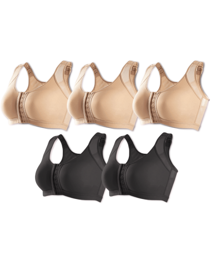 Kit 5 unidades Sutiã UltraSupport Sustentação Extrema Sem Bojo